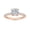 Rose Gold, variant on HDD 1-5 Carat (ctw) Round Cut LAB GROWN Diamond Side Stone Engagement Ring (Color D-E Clarity VS1-VS2) 14K White Gold 1 Carat Size: 7