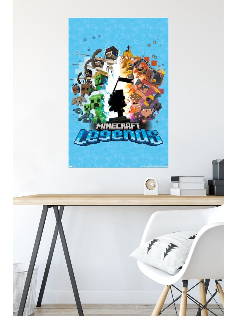 Minecraft: Legends - Blue Wall Poster, 22.375
