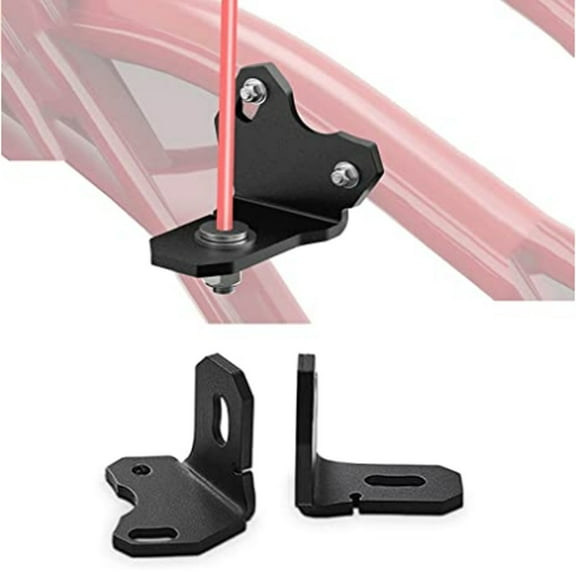 iFJF X3 Rear Pillar Mount LED Flag Whip Light Antenna Mount Brackets for UTV Can Am Maverick X3