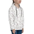 thumbnail image 3 of Disketp Bunny And Bird Youth Hoodie Sweatshirt for Boys Girls Kids Pullover Hooded Classic Casual Essentials Hoodie-X-Large, 3 of 6