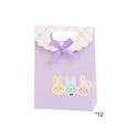 thumbnail image 2 of NWOKYZGH 12Pcs Easter Bunny Party Favor Bags Pastel Paper Treat Bags with Ribbon Bow Stickers Candy Goodie Bags for Spring Birthday Baby Shower, 2 of 6