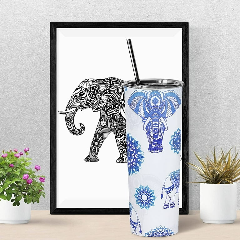 Preppy Elephant 30oz Tumbler Handler™ – Drink Handlers
