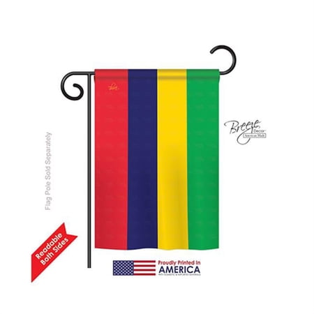Breeze Decor 58315 Mauritius 2-Sided Impression Garden Flag - 13 x 18.5 in.