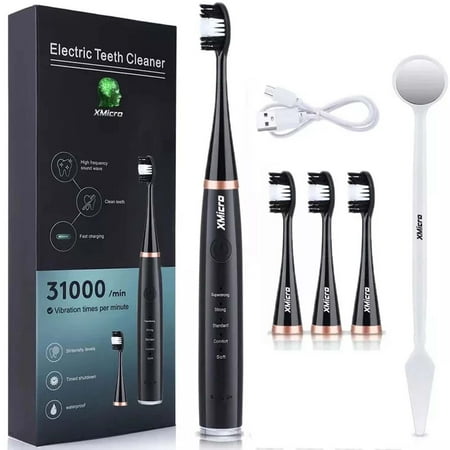 XMicro® Electric Toothbrush Ultra Whitening Results, Plaque Removal, Waterproof