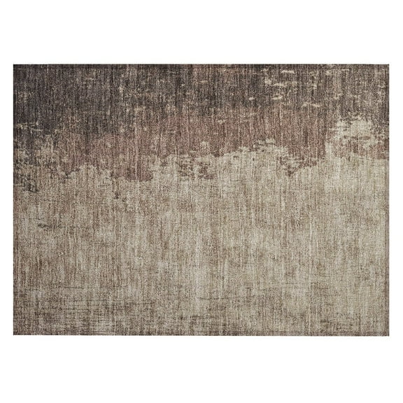 Dalyn Rugs Machine Washable Indoor/Outdoor Chantille Chocolate 1'8" x 2'6" Rug