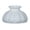 Melon Crimped Top, variant on B&P Lamp® Cased White Glass Student Lamp Shade with Melon Design, Flat Top and 9 7/8" Fitter