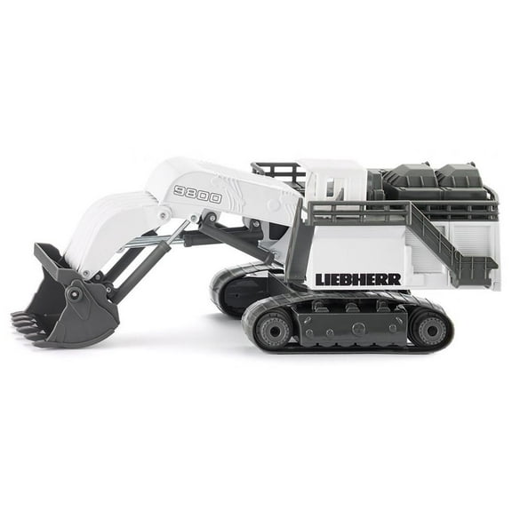 Liebherr R9800 Mining Excavator White and Gray 1/87 (HO) Diecast Model by Siku