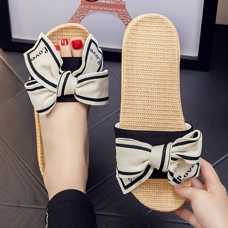 

LEEy-World Womens Shoes Women s Sandals Bohemia Summer Beach Flats Beaded Ankle Strappy Sandal Dressy Shoes