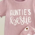 thumbnail image 4 of Xyant Toddler Baby Girl Summer Clothes 6 12 18 24 Month 2T 3T Daddys Girl Outfits Short Sleeve T-Shirts Tops Daisy Shorts Set (Pink,6-12 Months), 4 of 4