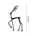 thumbnail image 3 of Reindeer Christmas Decorations, Christmas Deer Figurine Ornament, Exquisite Deer Statue for Wine Cabinet Living Room TV Stand, Christmas Table Decor Gifts by MPOISVA, 3 of 8