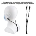 thumbnail image 2 of HORIALENCE 3PCS Elastic Cords for Masks Black Braided Rope Plastic for Adults Outdoor Activities, 2 of 8