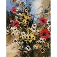 thumbnail image 3 of Heighton, Brent 15x18 Black Modern Framed Museum Art Print Titled - Abundant Garden, 3 of 5