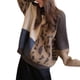 thumbnail image 3 of Suéter de Punto con Cuello Redondo y Larga para Mujer, Otoño e Invierno, con Estampado de Leopardo y Bloques de Color. Talla Única, 3 of 10