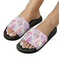 thumbnail image 5 of GZHJMY Stylish Slides for Women Men, Cute Pink Watermelon Unicorn Ice Cream Soft Flexible Slip-on Sandals Slippers, 5 of 7