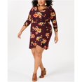 thumbnail image 1 of Vestido cruzado Planet Gold para mujer Rojo 2X, 1 of 1