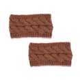 thumbnail image 2 of Sonducket Diadema de invierno para mujer, orejeras de ganchillo, motocicleta para mujer, color negro Accesorio para el cabello Hilo rojo óxido Sonducket AP009482-16B, 2 of 6