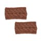 thumbnail image 2 of Sonducket Diadema de invierno para mujer, orejeras de ganchillo, motocicleta para mujer, color negro Accesorio para el cabello Hilo rojo óxido Sonducket AP009482-16B, 2 of 6