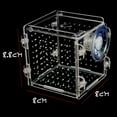 thumbnail image 2 of Acrylic Transparent Fish Tank Breeding Breeder Box Aquarium Incubator x8x8.8cm, 2 of 9