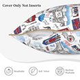 thumbnail image 3 of KLL London Landmark2 Decorative Throw Pillow Covers Velvet Soft for Couch Sofa Bedroom Living Room Outdoor (No pillow core)- 20"x20", 3 of 5