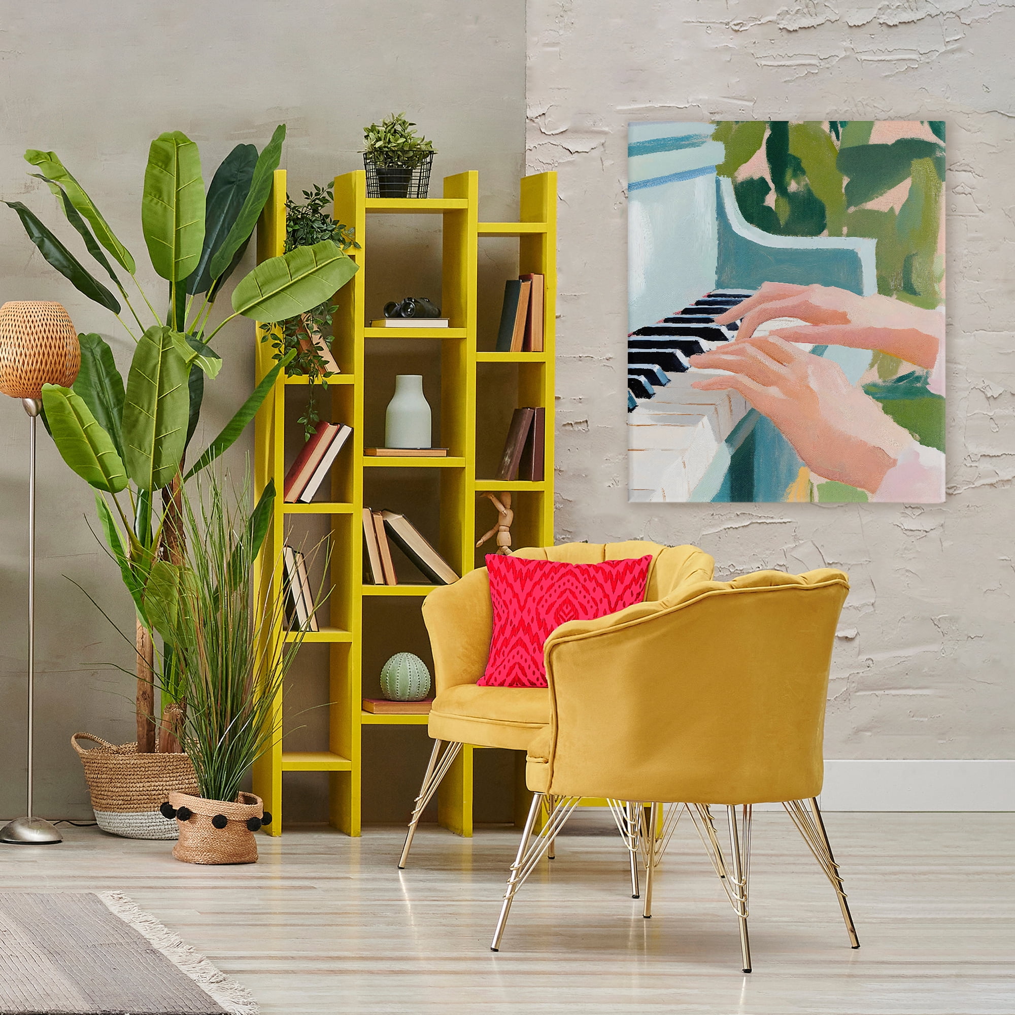 Stupell Industries Piano Hands in Sunlit Space Canvas Wall Art, design by The Prints Vibe