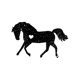 thumbnail image 2 of Women's Casual Horse Pattern T-Shirt with Heart Detail, Polyester Knit Fabric, All-Season Comfort, Round Neck, Animal Print, Medium Stretch - Fashionable Short Sleeve Top, 2 of 6