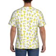 thumbnail image 2 of Naloa Yellow Lemon Leaves Men's T-Shirt Sport T-shirt Men's Basic Tee Casual Men's Shirt, Round Neck, Short Sleeves - XX-Large, 2 of 5
