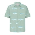 thumbnail image 7 of Yieetim Hawaiian Shirts For Men, Summer Short Sleeve Small V-Neck Button Down , Quickly Dry Vintage Print Short Sleeve Shirts, Tropical Holiday Beach Stylish, Board Shirts For Surfing M, 7 of 7
