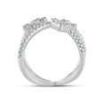 thumbnail image 4 of 14kt White Gold Womens Baguette Diamond Negative Space Fashion Ring 3/4 Cttw, 4 of 4