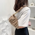 thumbnail image 5 of Bolso nube doblado suave, bolso de hombro con cadena de color sólido, bolso tipo sobre, bolso de mano, bolso de mensajero para mujer, 5 of 5