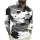 thumbnail image 2 of Blusa y camisa de manga larga con cuello vuelto para hombre, jersey de solapa con cremallera y manga larga, blusa informal estampada para San Valentín, poliéster para hombre, 2 of 5