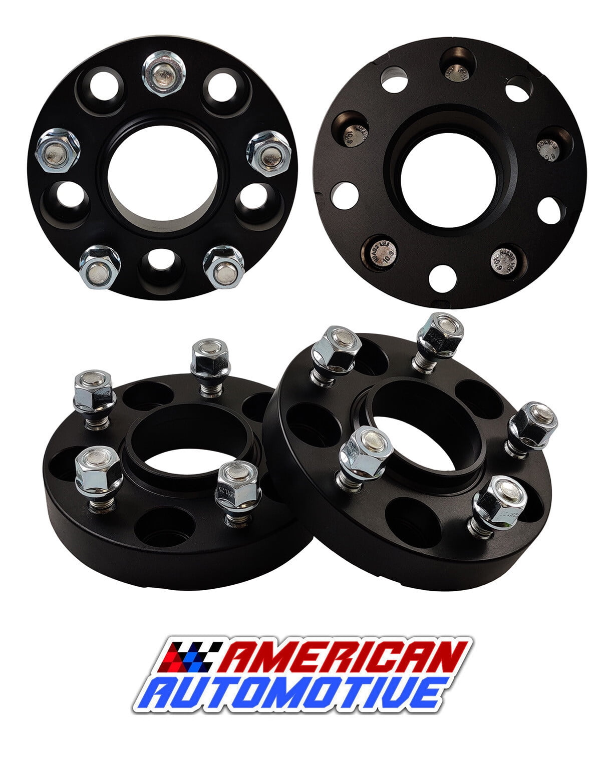 American Automotive 4pc 1 inch 5 x 4.5" Wheel Spacers (66.1mm Center