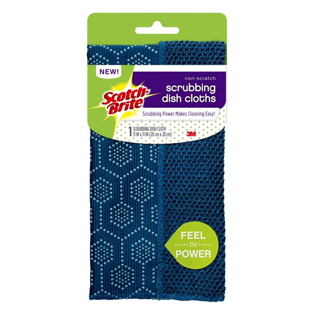 ScotchBrite NonScratch Scrub Dots Dishcloth, 1 Count, Navy Walmart
