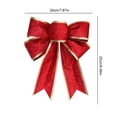 thumbnail image 2 of Bownot Decorativo Del La Cinta Brillante 5 Piezas Navidad para El Presentes, 2 of 9