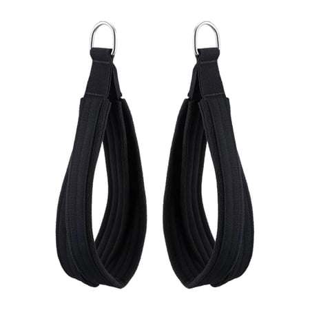yotijay 2 Pack Double D-Ring Straps for Reformer Pilates Workout, Beginner, Comfortable,