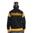 thumbnail image 2 of Men's Pro Player Black/Gold Pittsburgh Steelers Helmet Full-Zip Hooded Track Jacket, 2 of 4