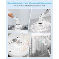 thumbnail image 3 of Electric Spin Scrubber Cordless Power Cleaning Brush Extension Handle for Bathroom Bathtub Floor Tile, 3 of 9