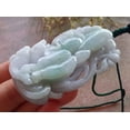 thumbnail image 5 of Certified Green Pale Lavender Burma 100% Natural A Jade jadeite Pendant Fish Lotus Flower Leaf Necklace 646744 TN, 5 of 12