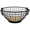 Black, variant on Spectrum Madison Farmhouse Fruit Basket with Handles and Wood Base, Industrial Gray