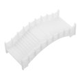 thumbnail image 1 of CRILSTYLEO Fairy Garden Miniature Arch Bridge Ornament White ABS Practical Design 1Pcs, 1 of 7