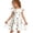 White, variant on Girls Dresses Funny Halloween Print Kids Summer Fall Flutter Sleeve A-Line Cute Midi Casual Sundress
