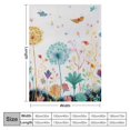 thumbnail image 4 of BCIIG Super Soft Flannel Blanket for All Seasons - Floral Butterfly Design 40x50in, 4 of 6