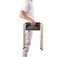 thumbnail image 6 of RedSwing Folding Camp Stools for Adults, Heavy Duty 300 lbs, 15" Tall Portable Backpacking Seat, 2 Pack, Blue and Grey, 6 of 7