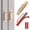 Gold, variant on 2 Pack 5.7 Inch Adhesive Cabinet Handles - No Drill Stick on Door Push Pulls for Closet, Drawer, Fridge - Peel & Stick Sliding Door Handles with Strong Adhesive & Secure Grip (2, White)