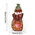 thumbnail image 3 of Christmas Gift Bag with Zipper Closure, Features Cute Snowman Santa Patterns, Large 7.5x11.5 Inch Space for Candy Toys Wine, Sturdy Cloth Material Reusable, 3 of 6
