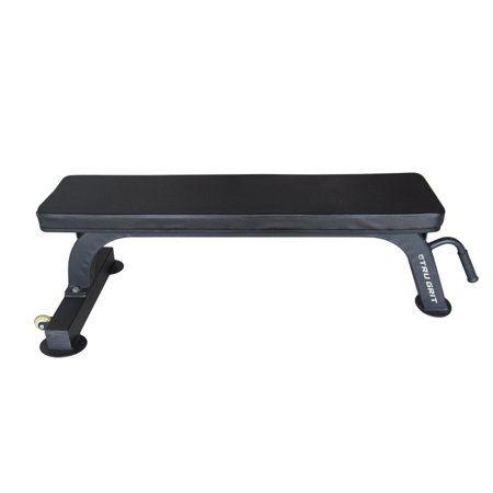 Tru Grit Fitness Utility Flat Power Weightlifting and Workout Bench