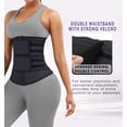 thumbnail image 3 of Waist Trainer for Women Latex Underbust Double Training Belt Tummy Control Waist Cincher Sport Girdle, YA2223-Black-XS, 3 of 20