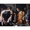 thumbnail image 2 of Bernardo Strozzi 24x19 Black Ornate Framed Double Matted Museum Art Print Titled: St. Lawrence Distributing the Riches of the Church (C.1625), 2 of 5