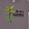 thumbnail image 4 of Inktastic Omaha, Nebraska Goldenrod Flower Boys or Girls Toddler T-Shirt, 4 of 5