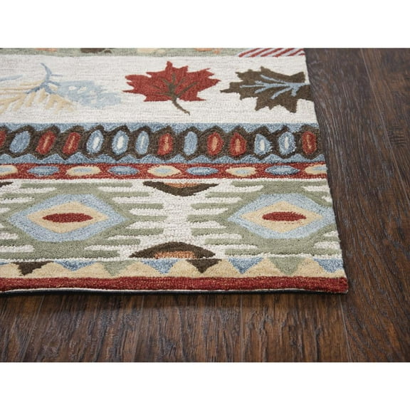 Alora Decor Itasca 8' x 10' Patchwork Beige/Blue/Beige/Brown Area Rug