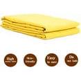 thumbnail image 2 of Standard Pillow Shams, Set of 2, 100% Brushed Microfiber, Soft and Cozy, Wrinkle, Fade, Stain Resistant (Standard, Yellow), 2 of 6